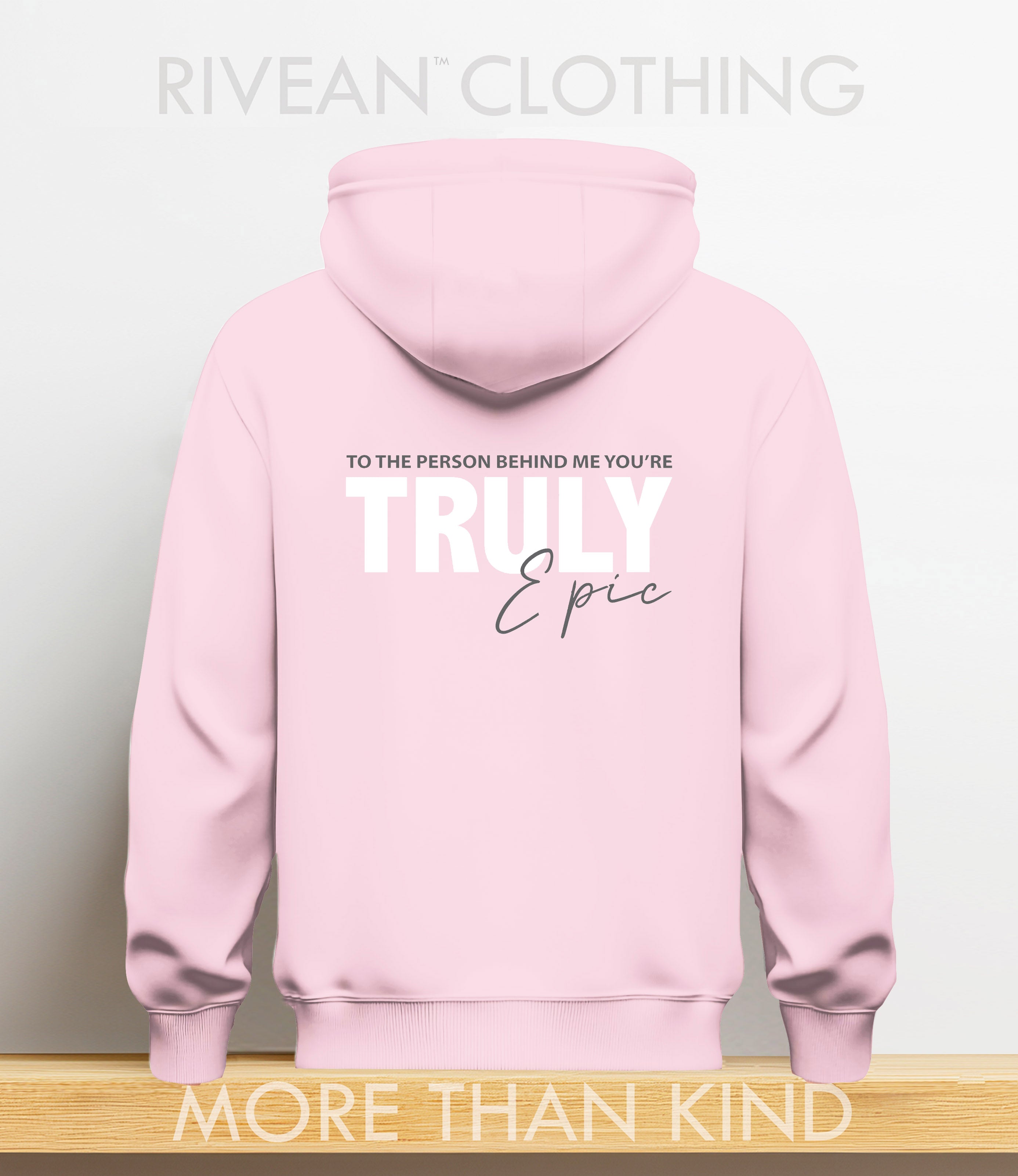 Petal Pink Hoodie "Truly Epic"