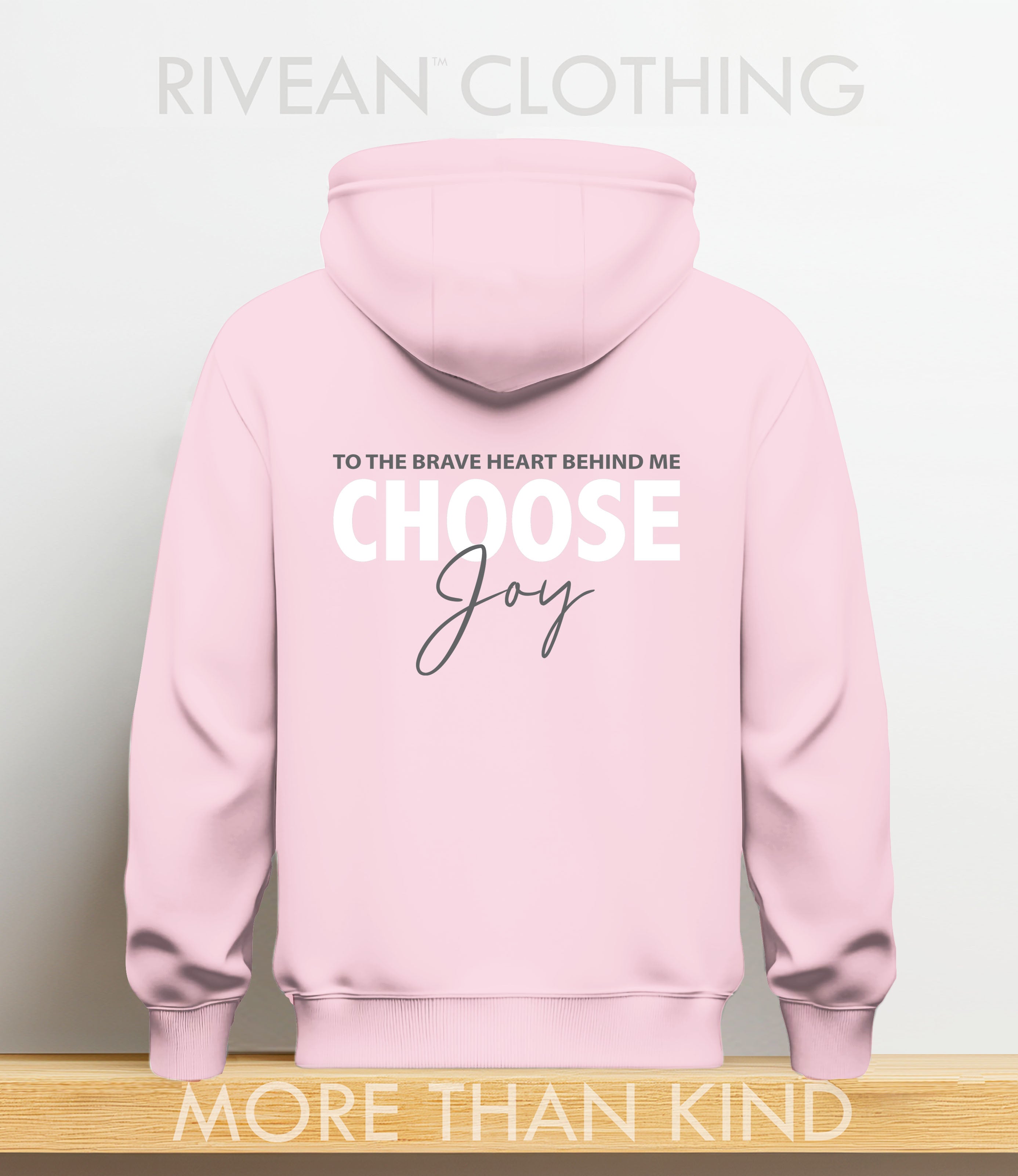 Petal Pink Hoodie "Choose Joy"