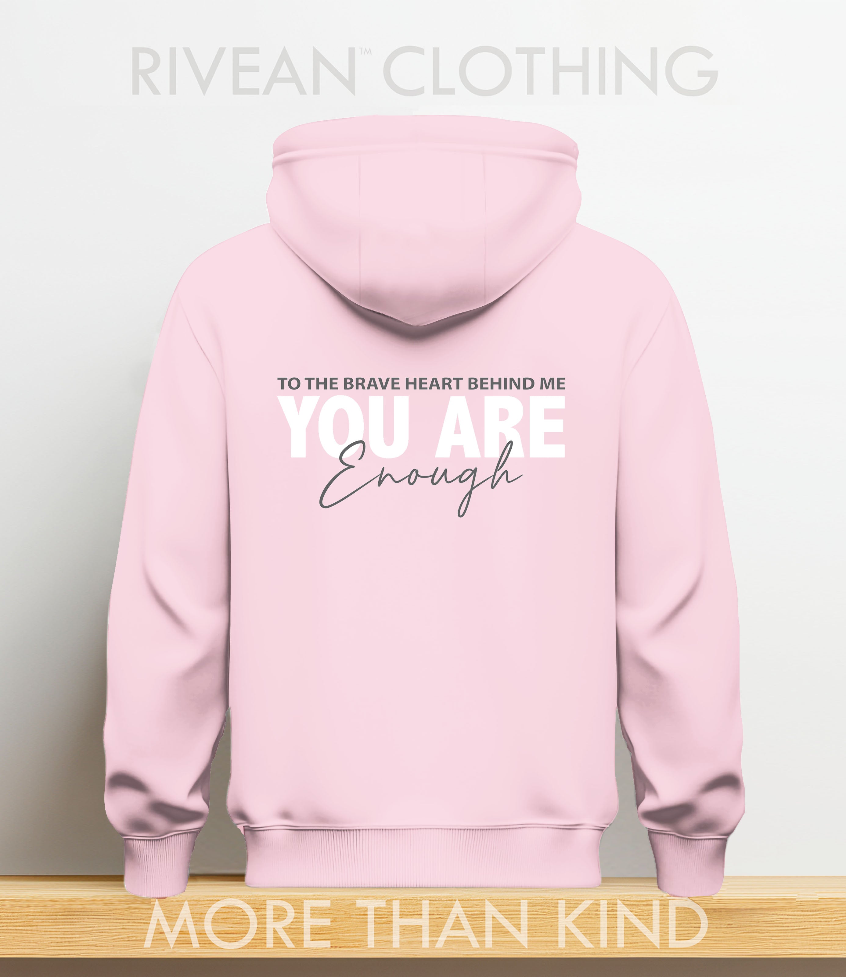 Petal Pink Hoodie "YOU ARE Enough"