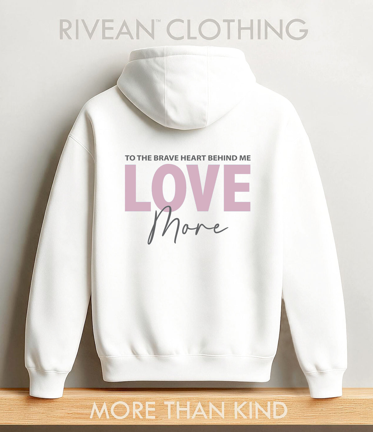White Hoodie "Love More"