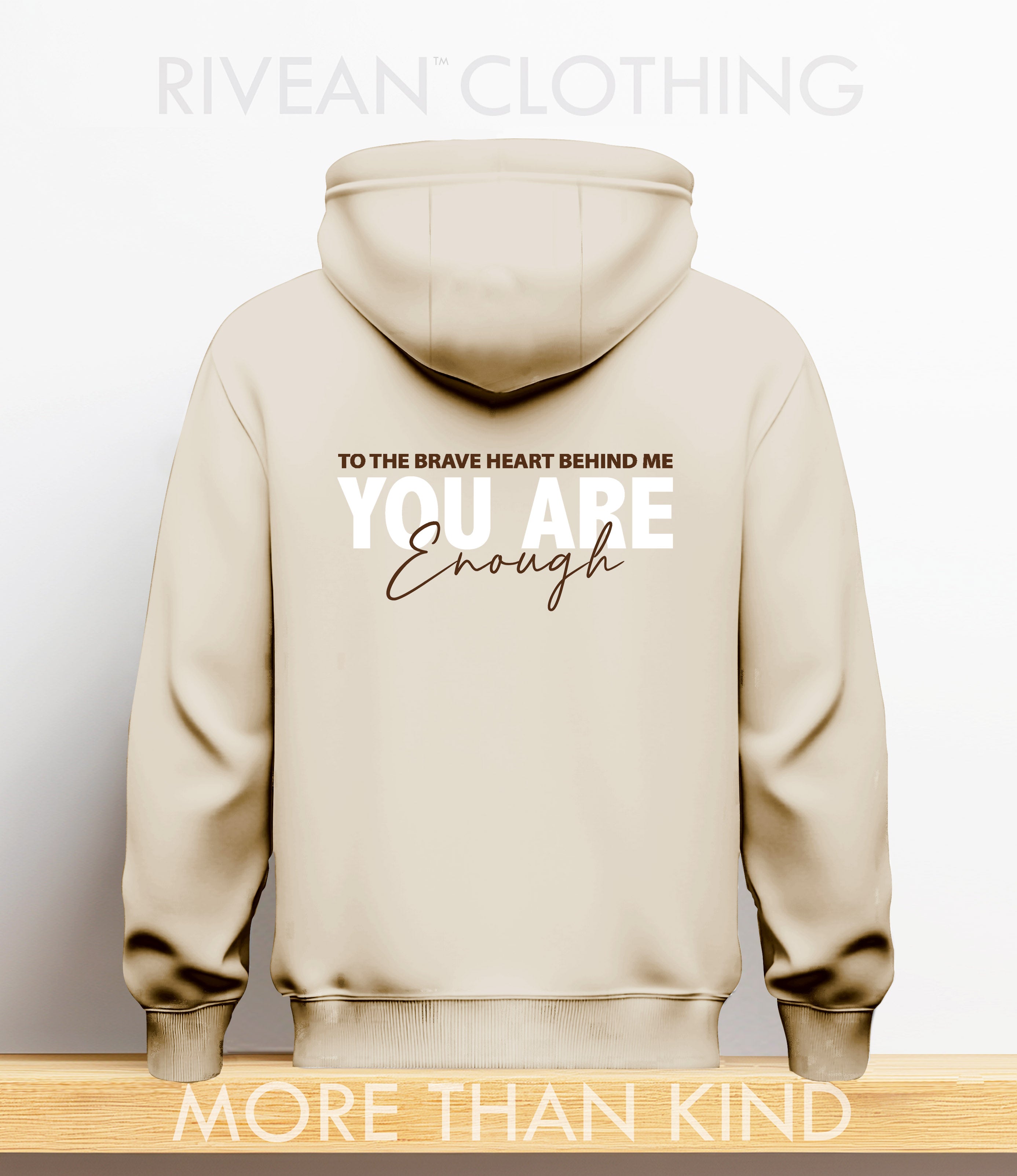 Natural Stone Hoodie "YOU ARE Enough"