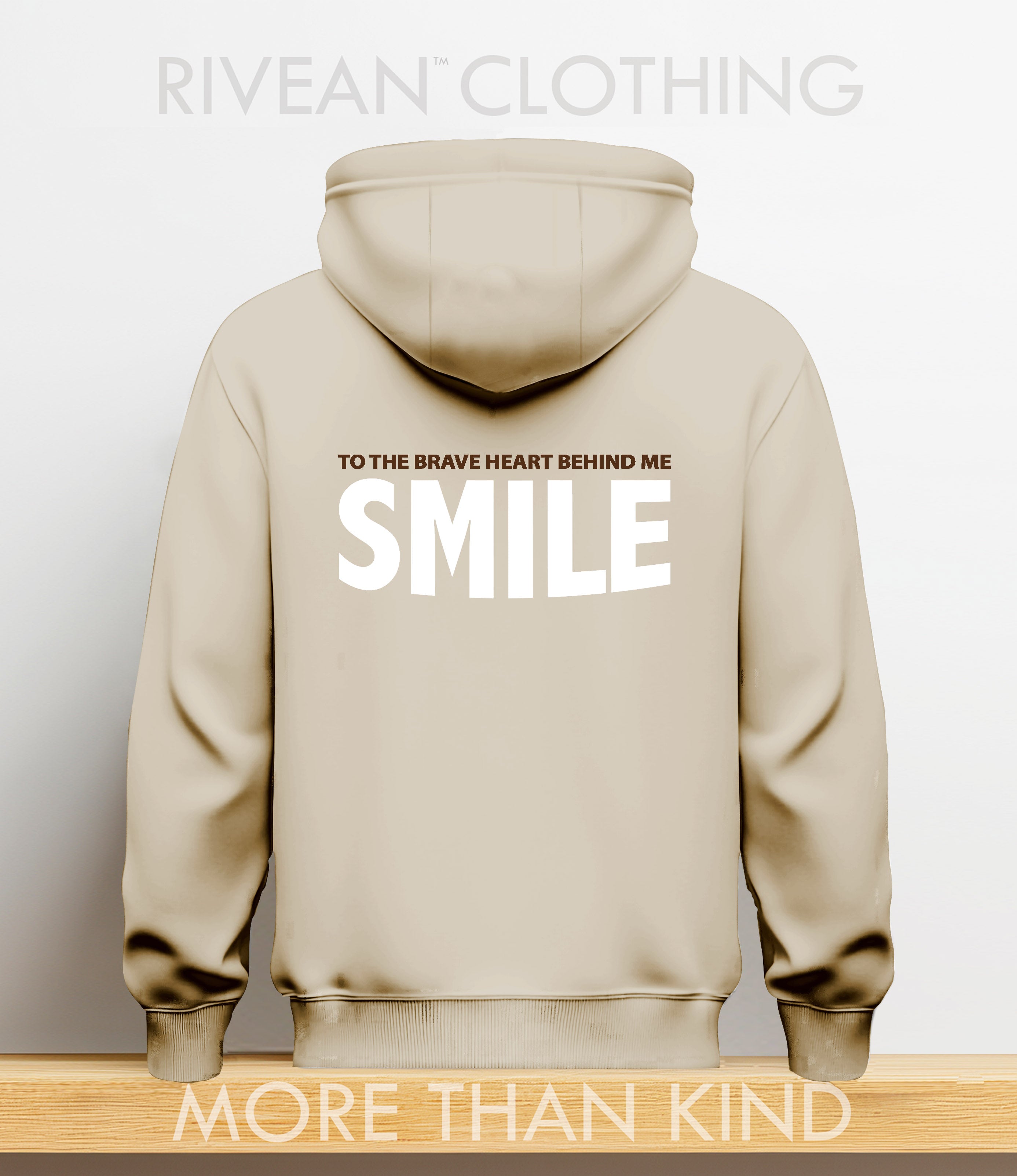 Natural Stone Hoodie Just SMILE