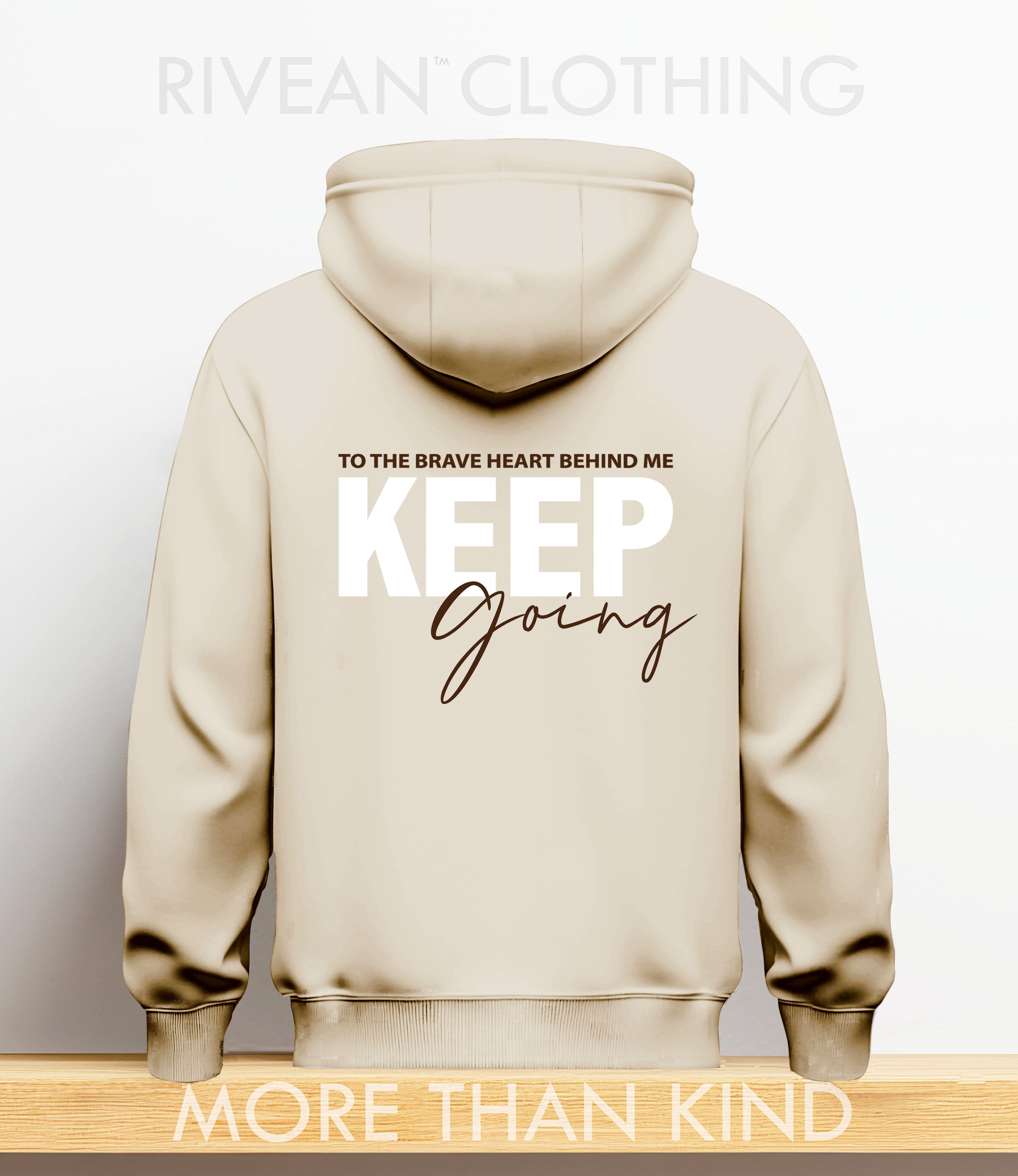 Natural Stone Hoodie "Keep Going"