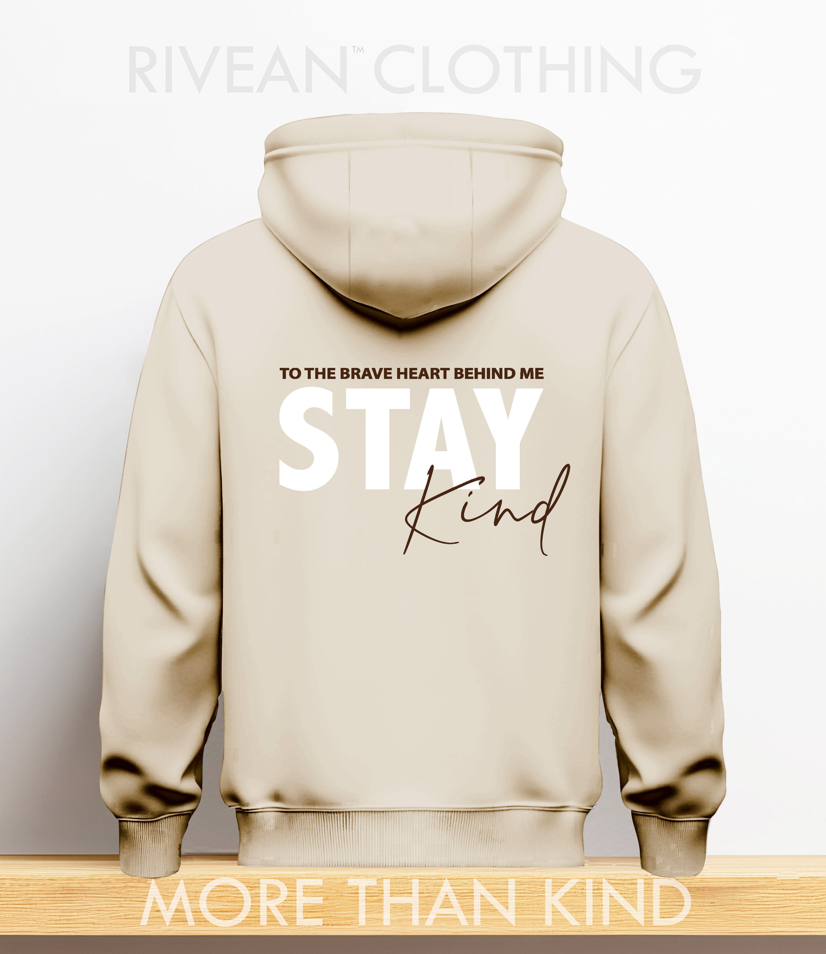 Natural Stone Hoodie "Stay Kind"