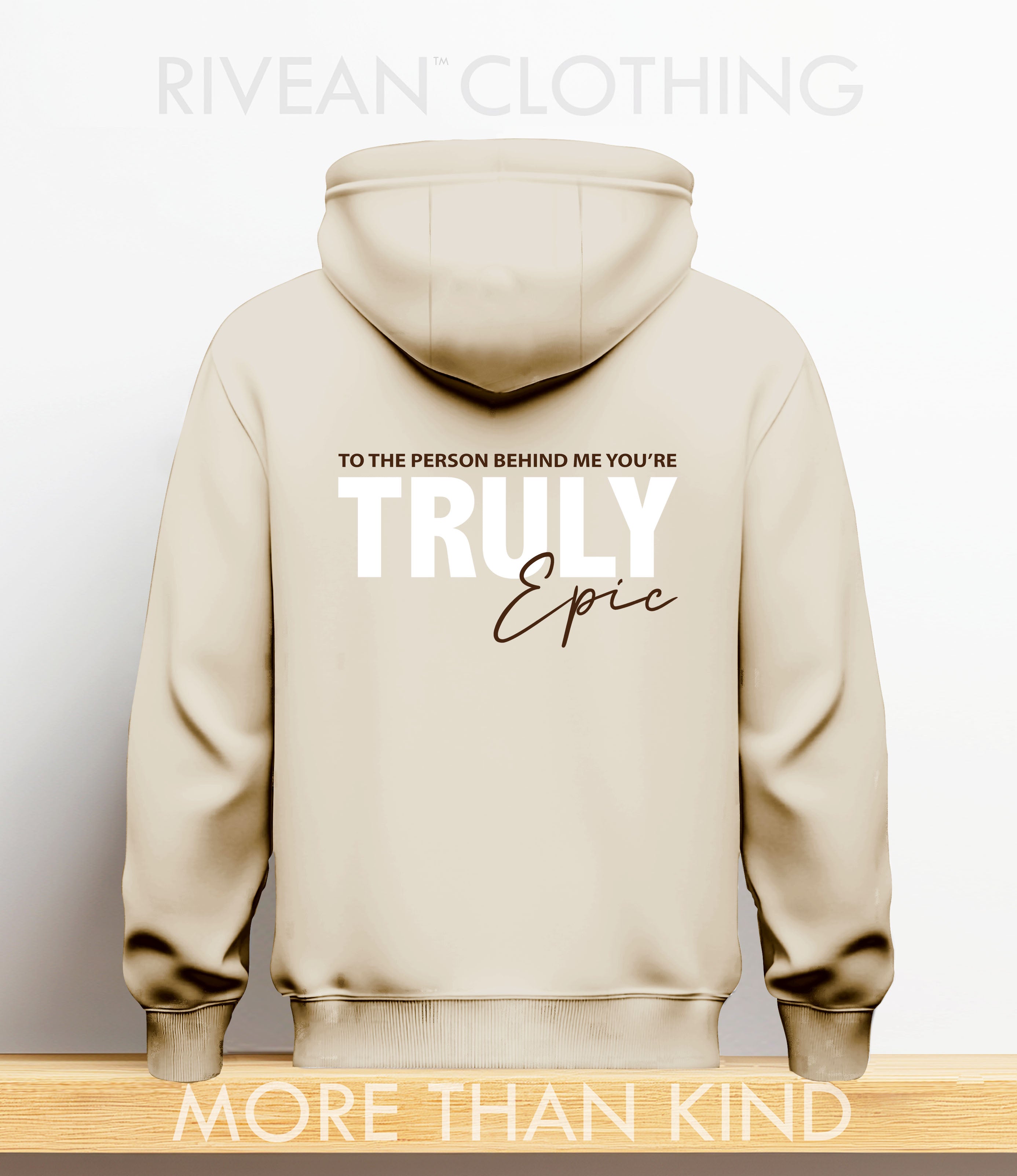 Natural Stone Hoodie "Truly Epic"