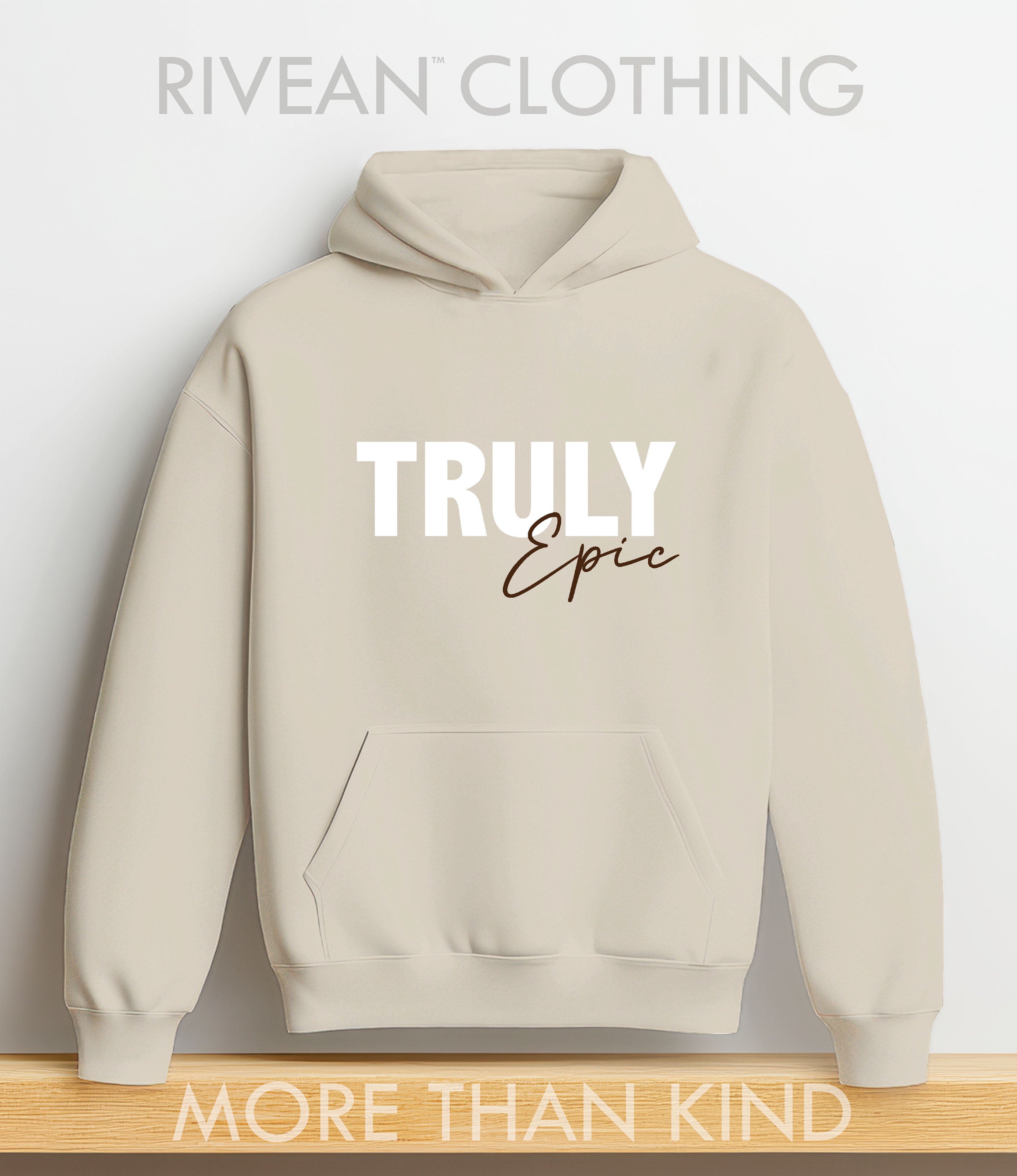 Natural Stone Hoodie "Truly Epic"