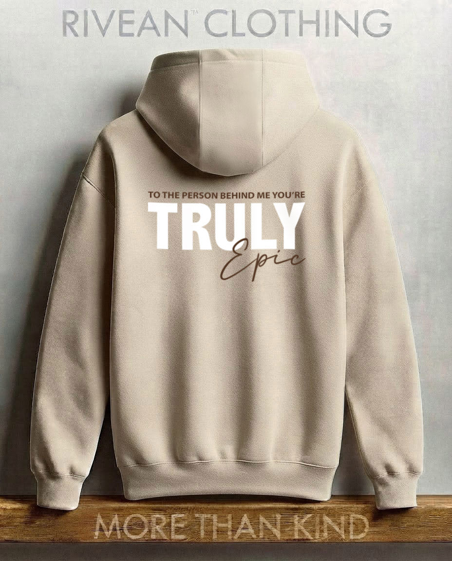 Unisex Natural Stone Hoodie "Truly Epic"