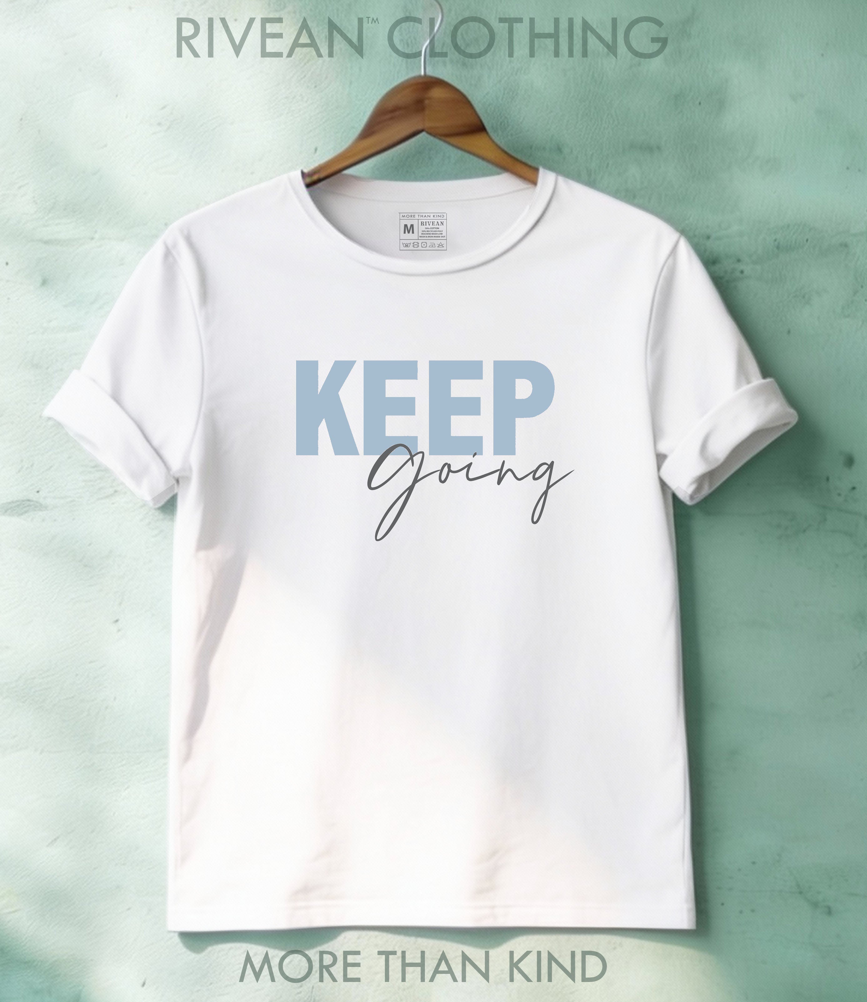 White T-Shirt "Keep Going"